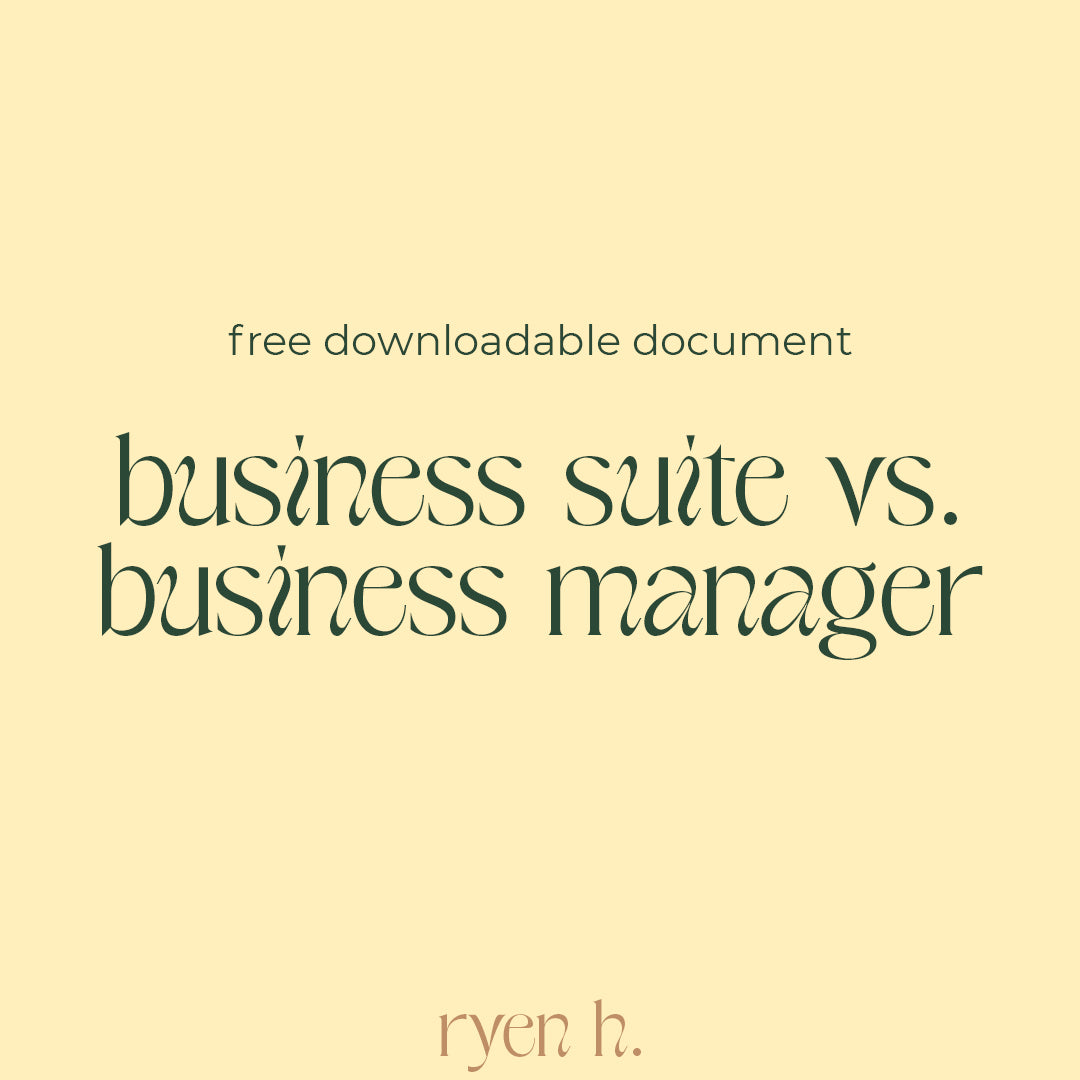 business suite vs. business manager - free